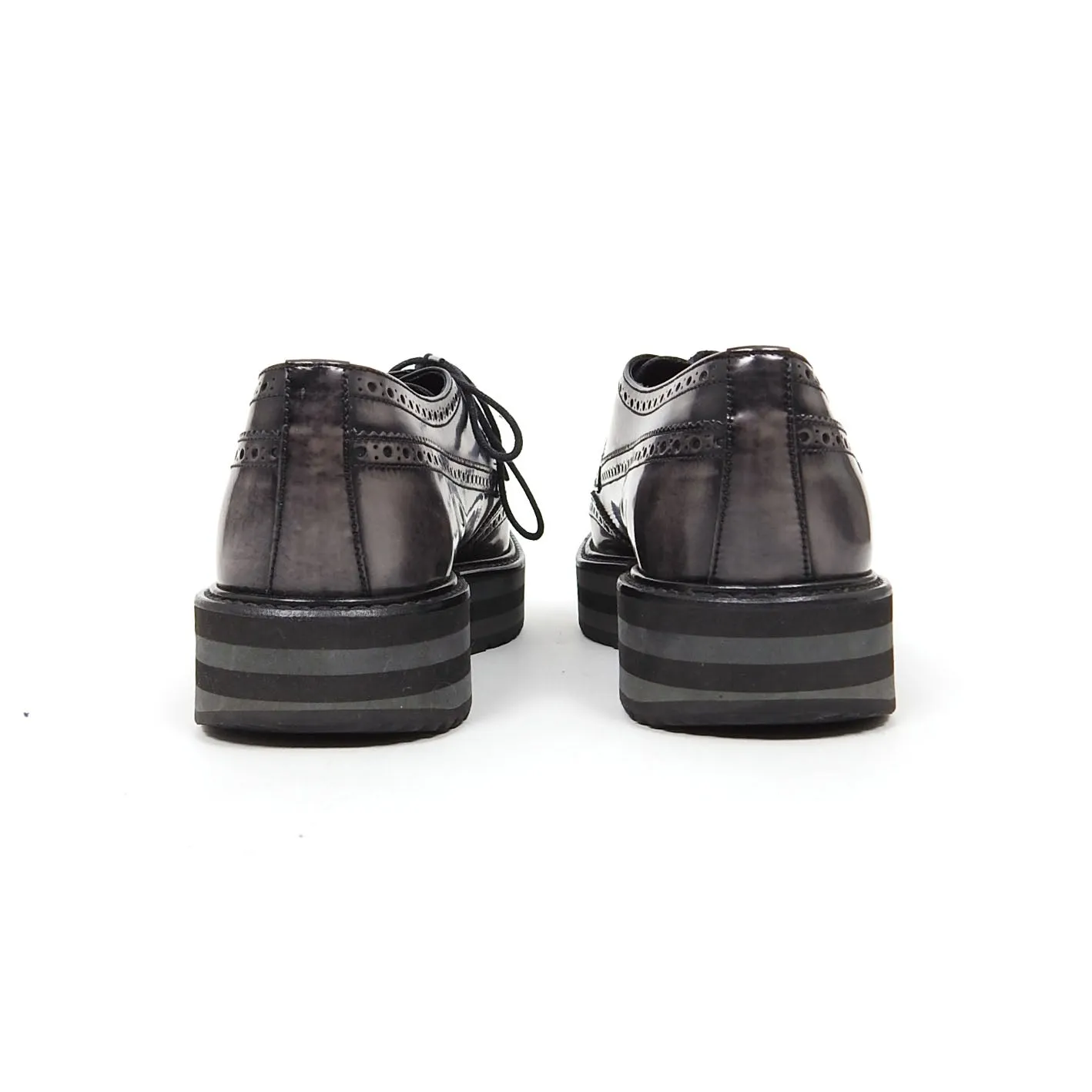 Prada Spazzolato Fume Brogues Size 9.5