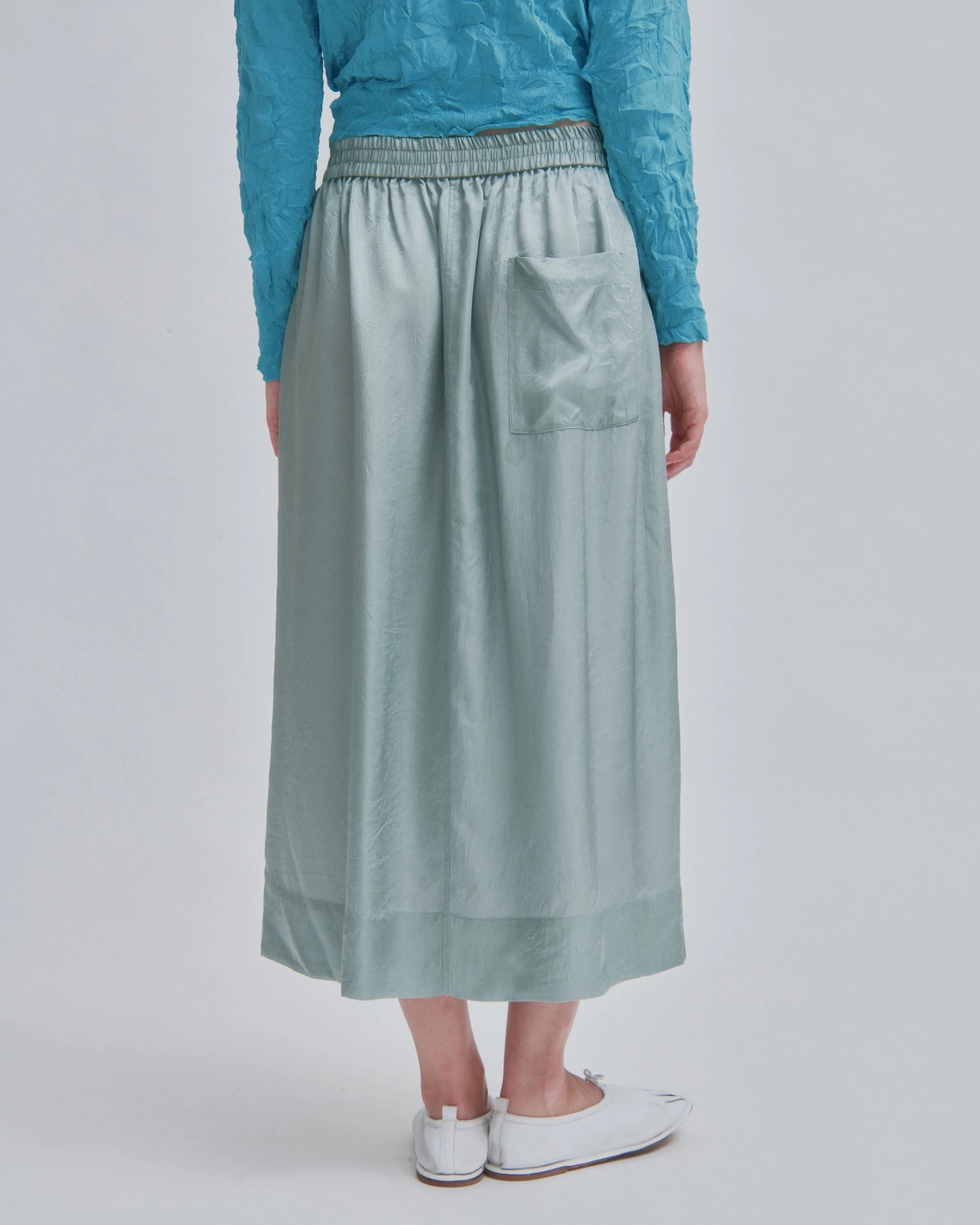 Pull-On Skirt in Sea Foam
