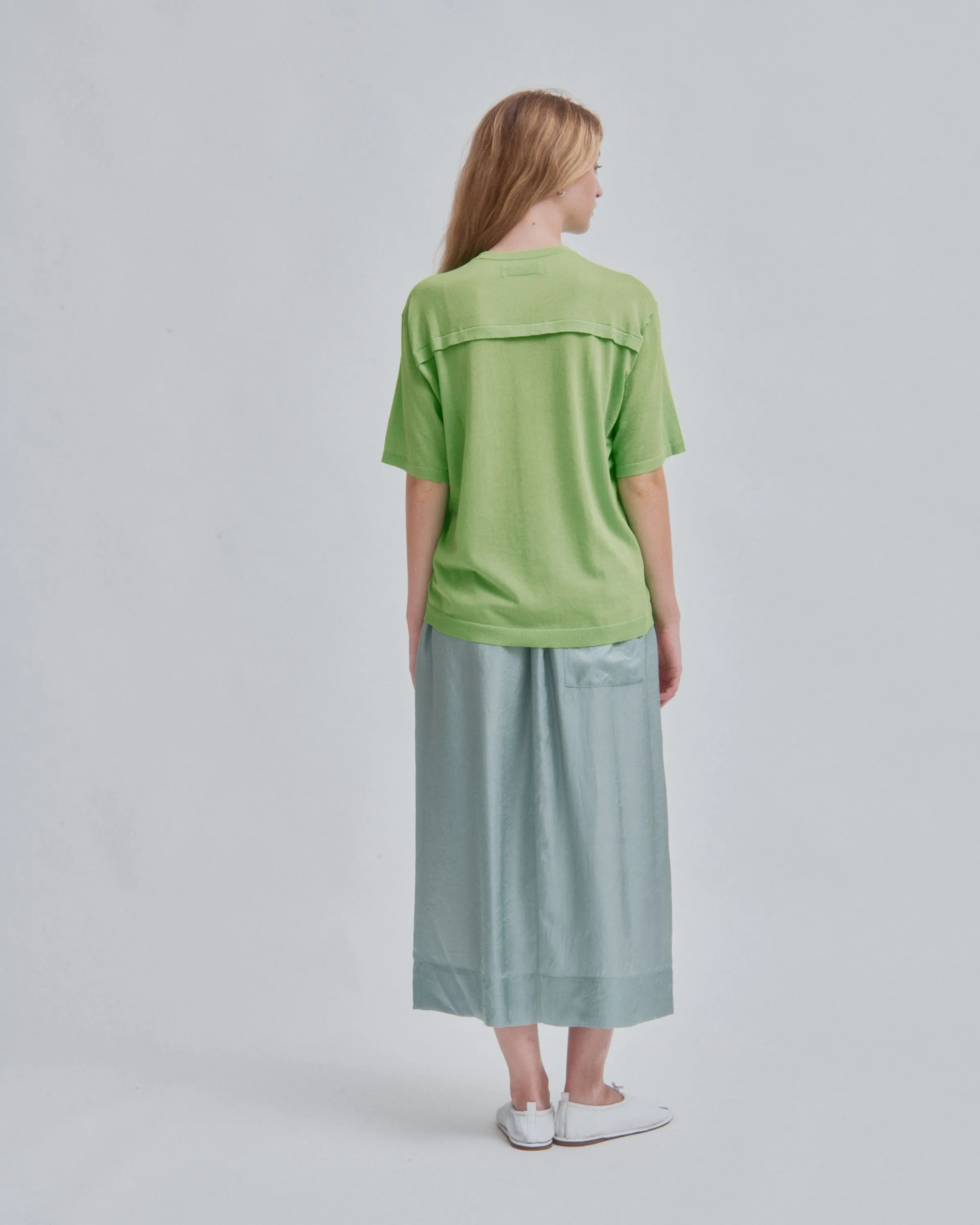 Pull-On Skirt in Sea Foam