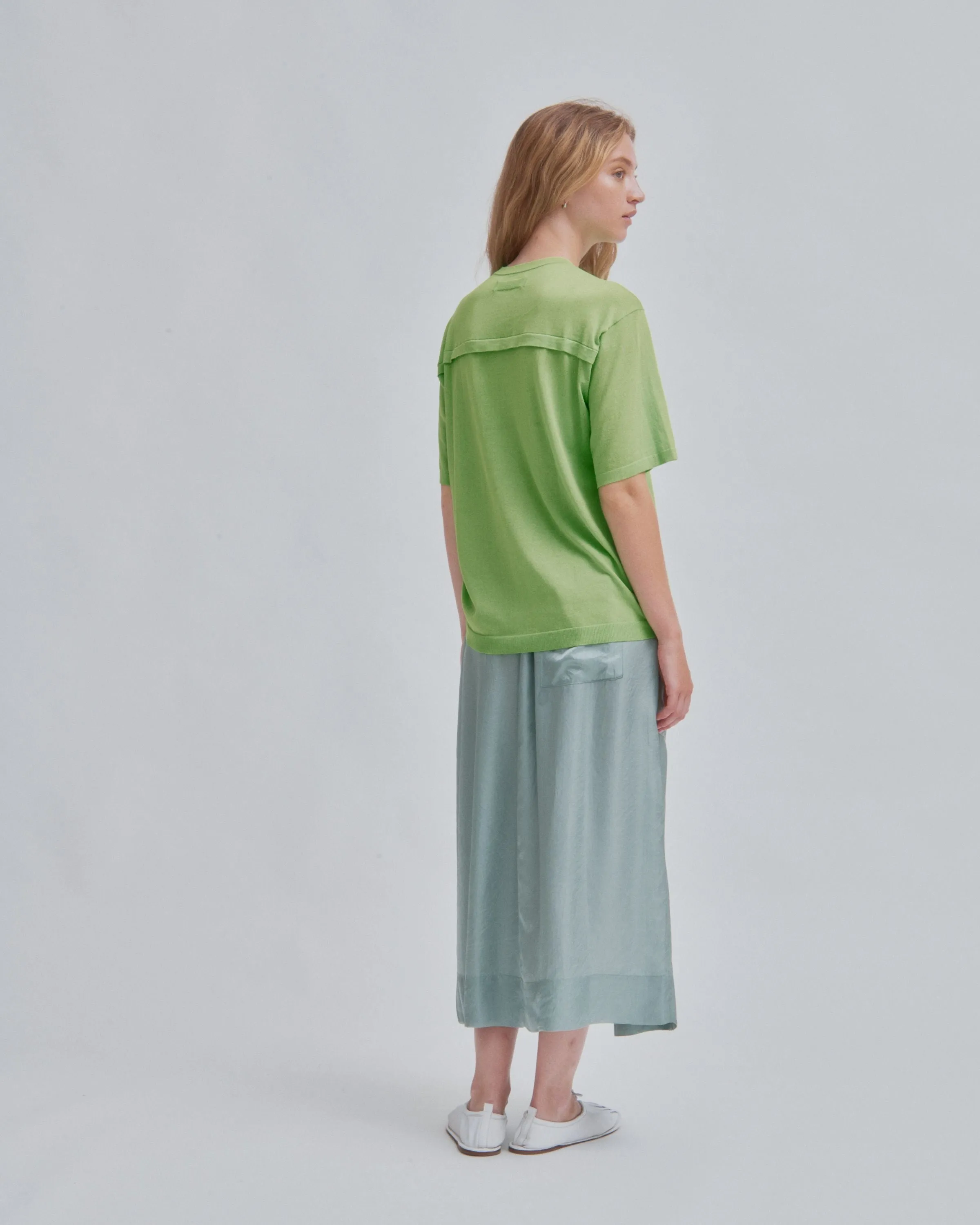 Pull-On Skirt in Sea Foam