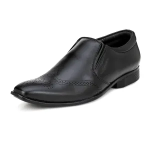 Pure Leather Wing Tip Slip On Brogue Shoes for Men