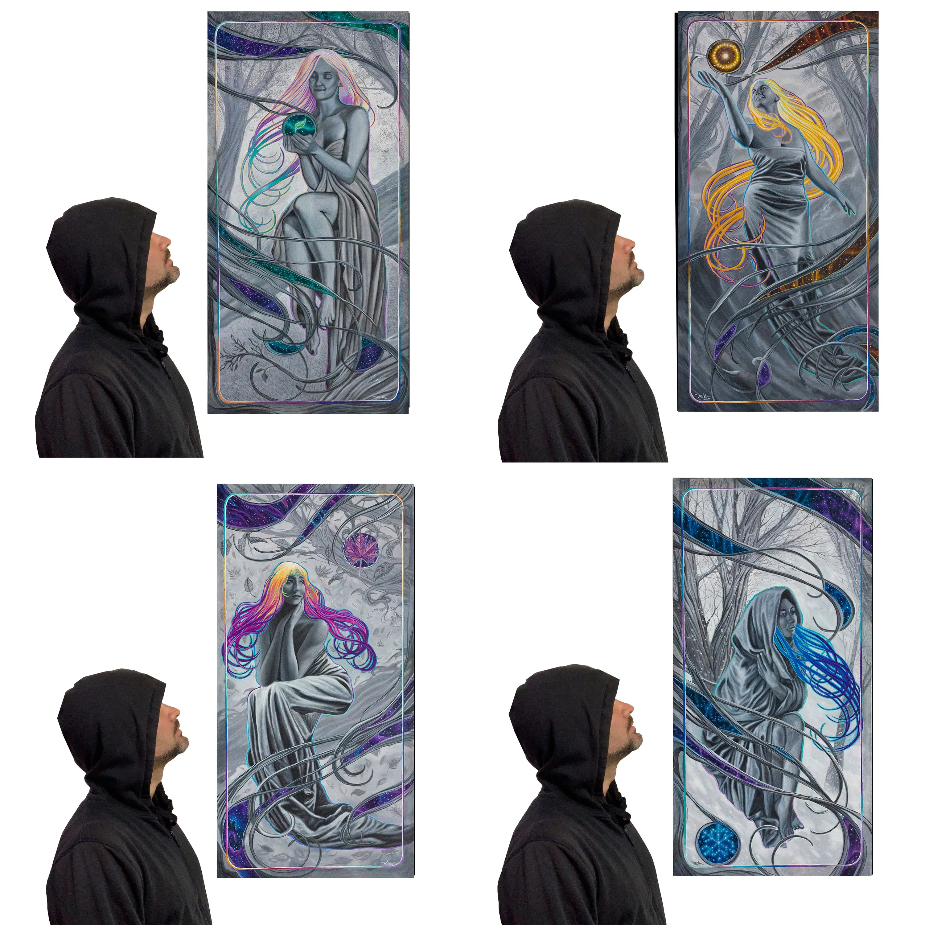 "The Seasons" • Canvas and Mat Paper prints • Buy 3 receive the 4th for Free