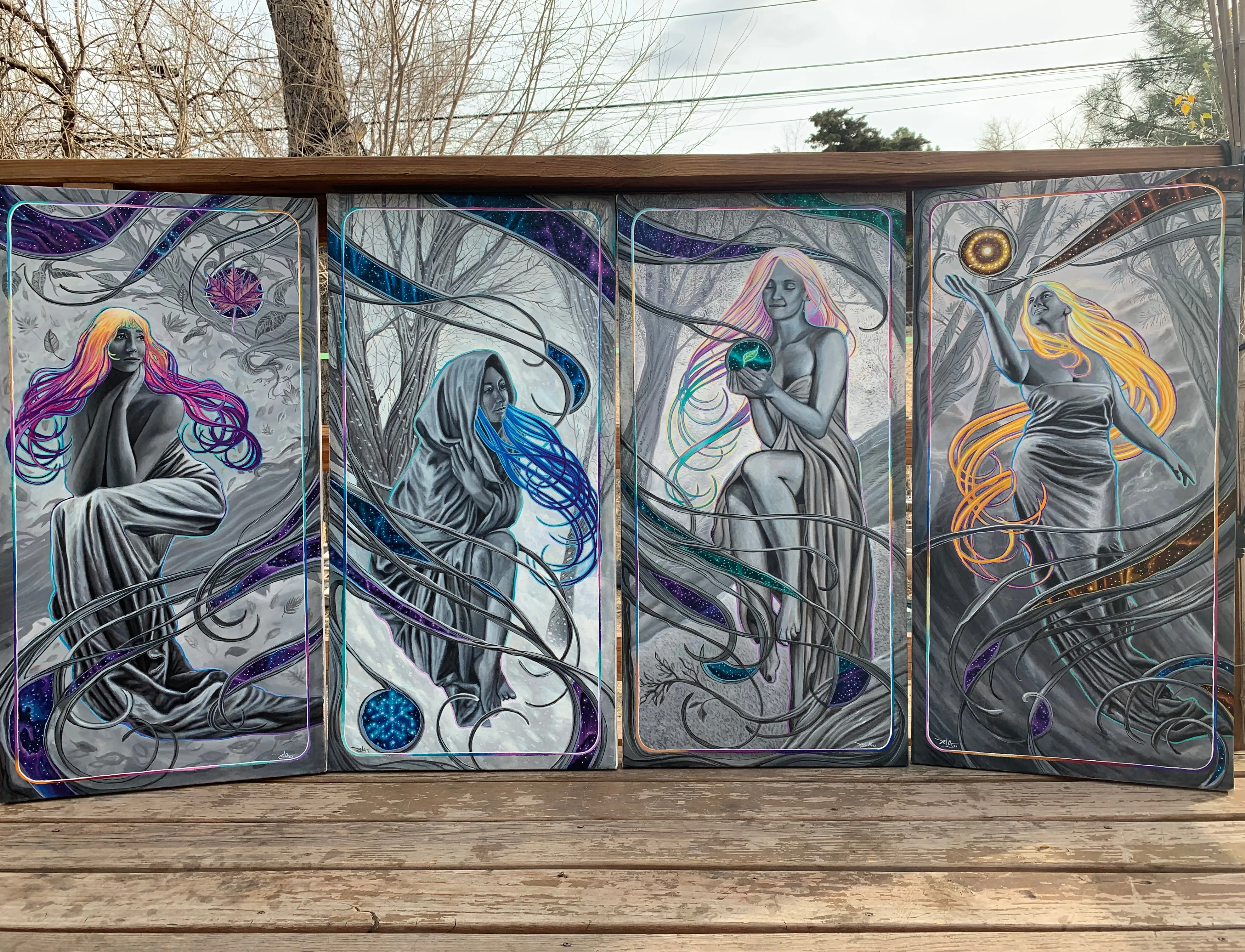 "The Seasons" • Canvas and Mat Paper prints • Buy 3 receive the 4th for Free