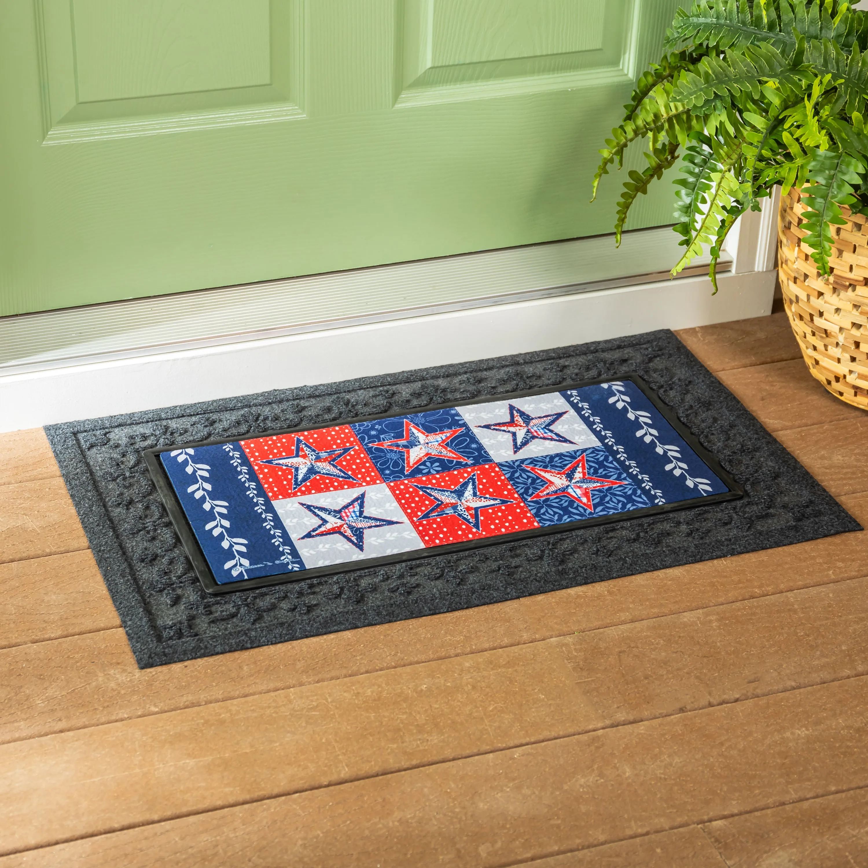 Red, White, and Blue Stars Sassafras Switch Mat