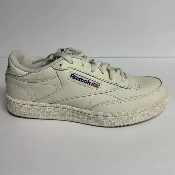 Reebok Men’s Club C 85 Tennis Sneakers White, Size 8.5 M