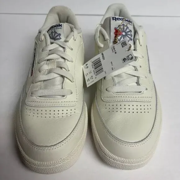 Reebok Men’s Club C 85 Tennis Sneakers White, Size 8.5 M