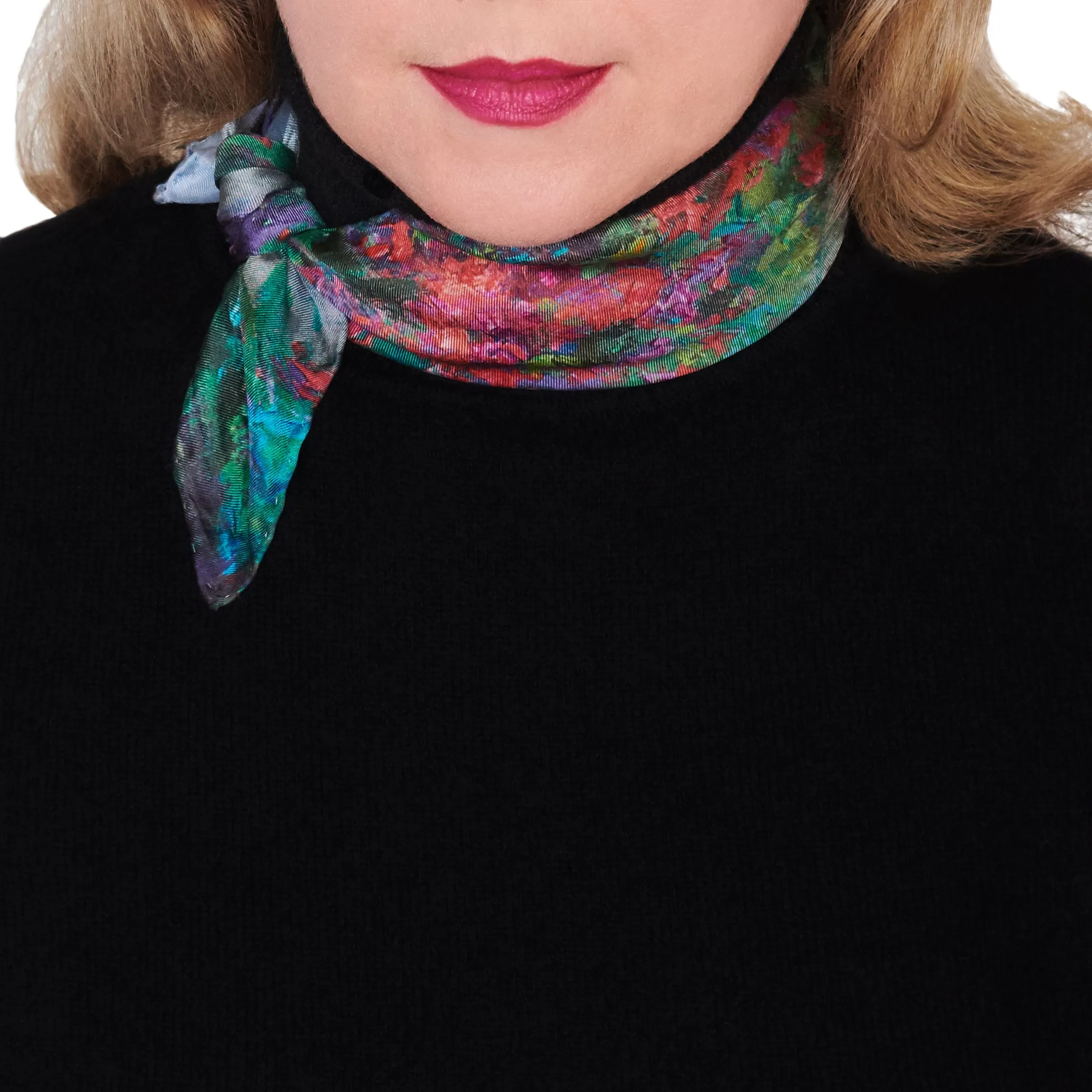 Reverie, 16.5-inch Square Italian Silk Scarf
