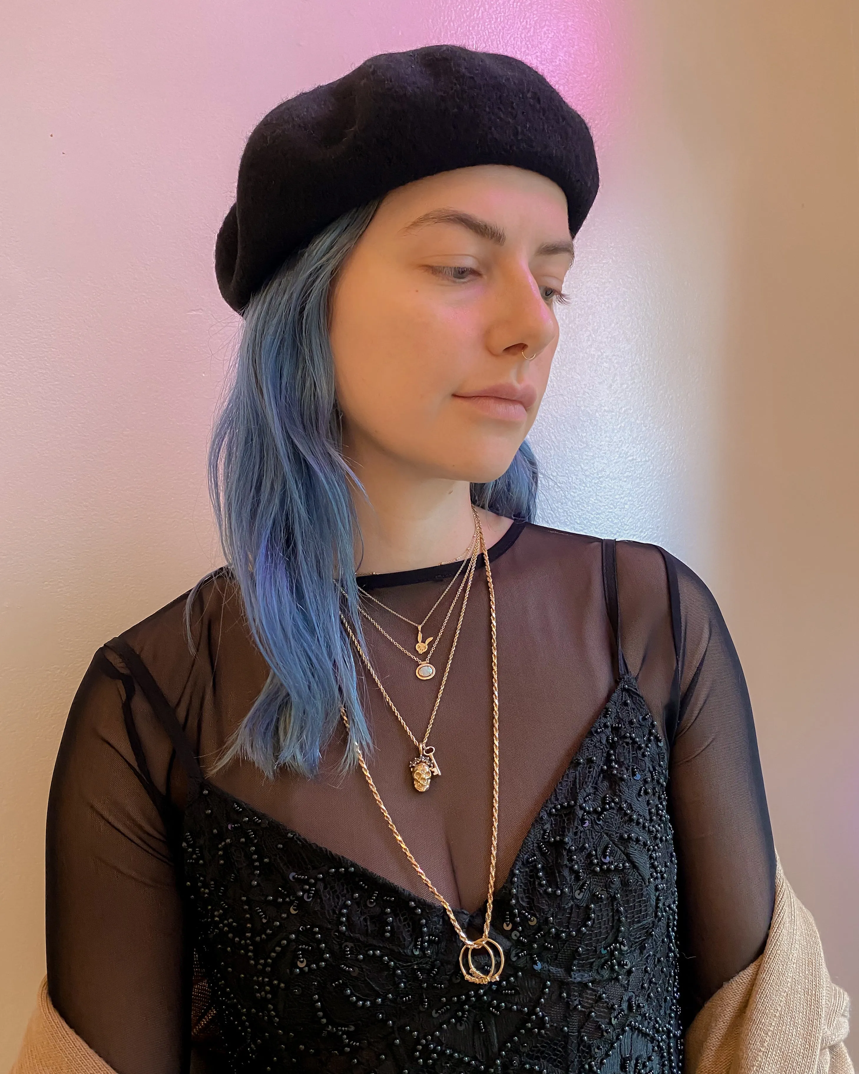 Reworked Vintage Opal Necklace |  Recycled 14k Gold