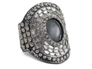 Rocal Semi-precious Hematite Stone Cuff