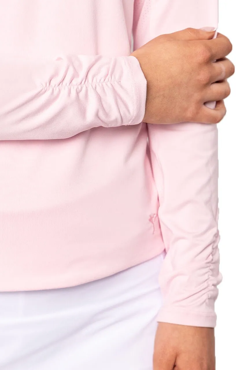 Rose Pink Long Sleeve Lisa Sport Polo