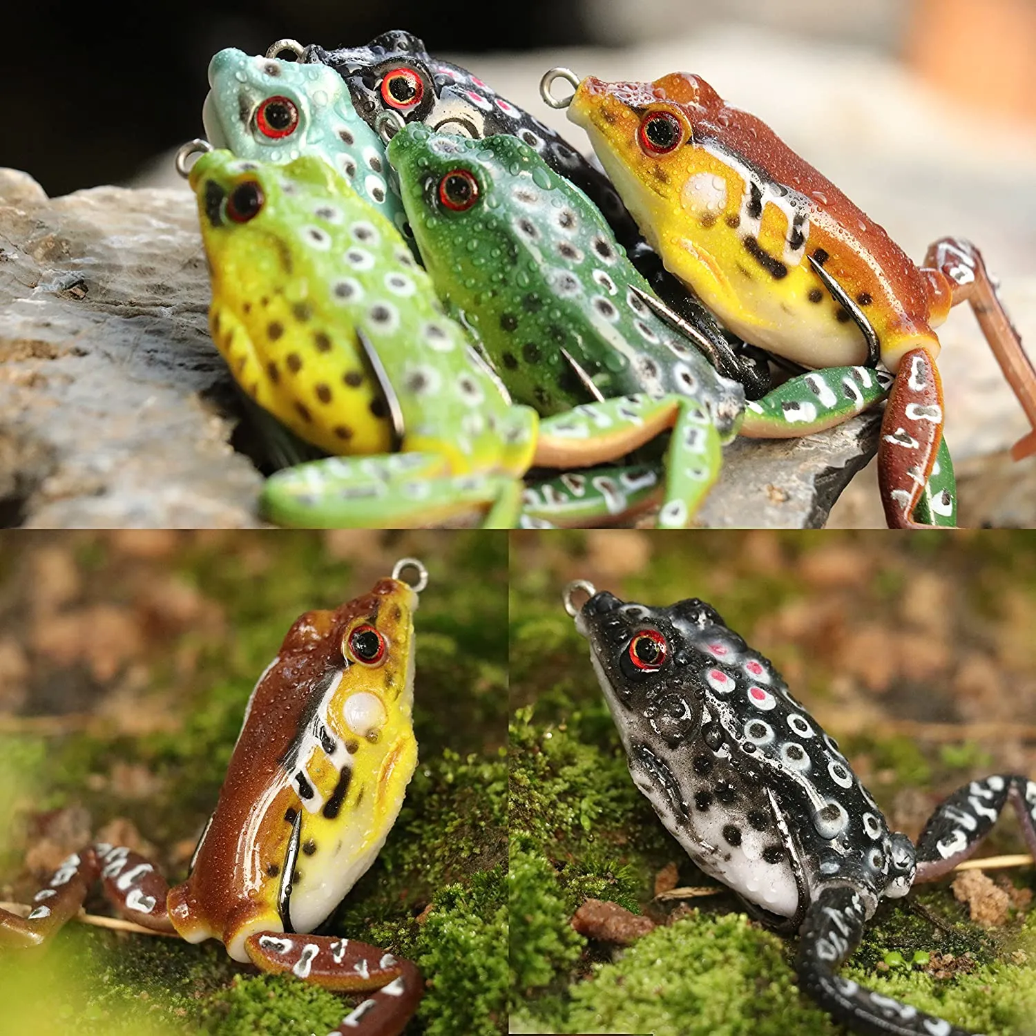 Rubber Frog Fishing Bait-Realistic Frog Bait