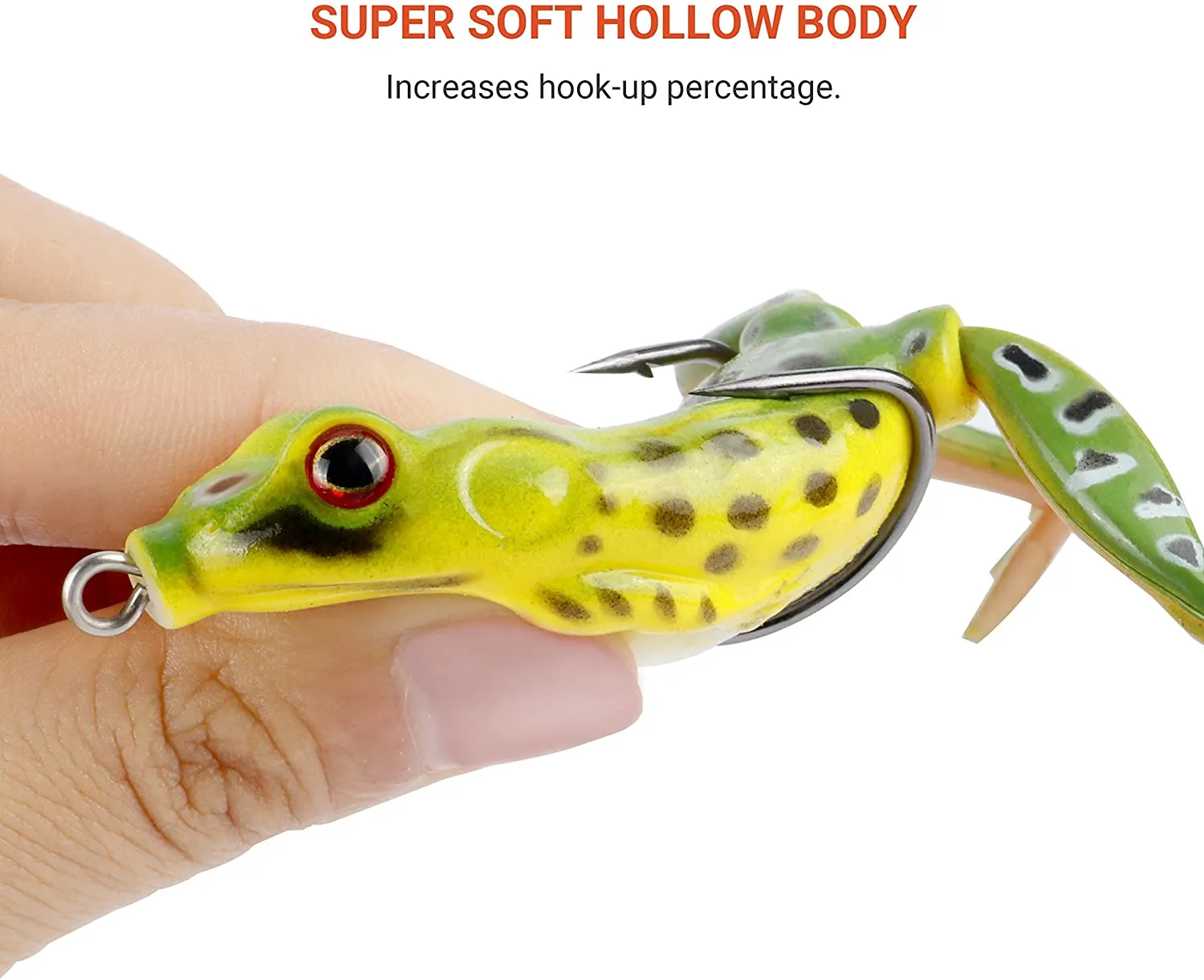 Rubber Frog Fishing Bait-Realistic Frog Bait