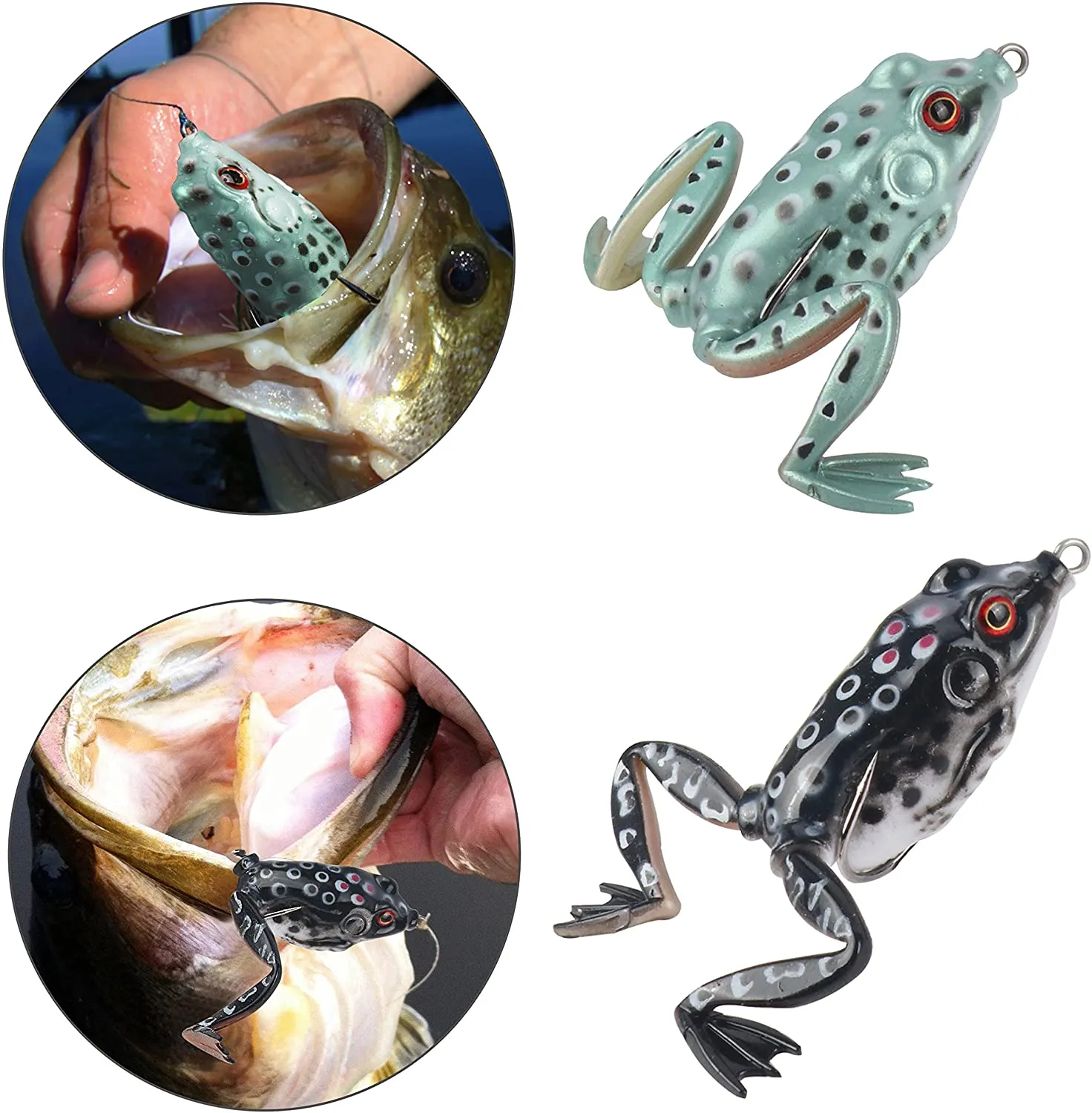 Rubber Frog Fishing Bait-Realistic Frog Bait