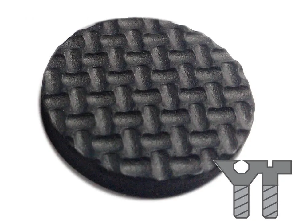RUBBER ROUND PROTECTOR PAD (BLACK)