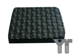 RUBBER SQUARE PROTECTOR PAD (BLACK)