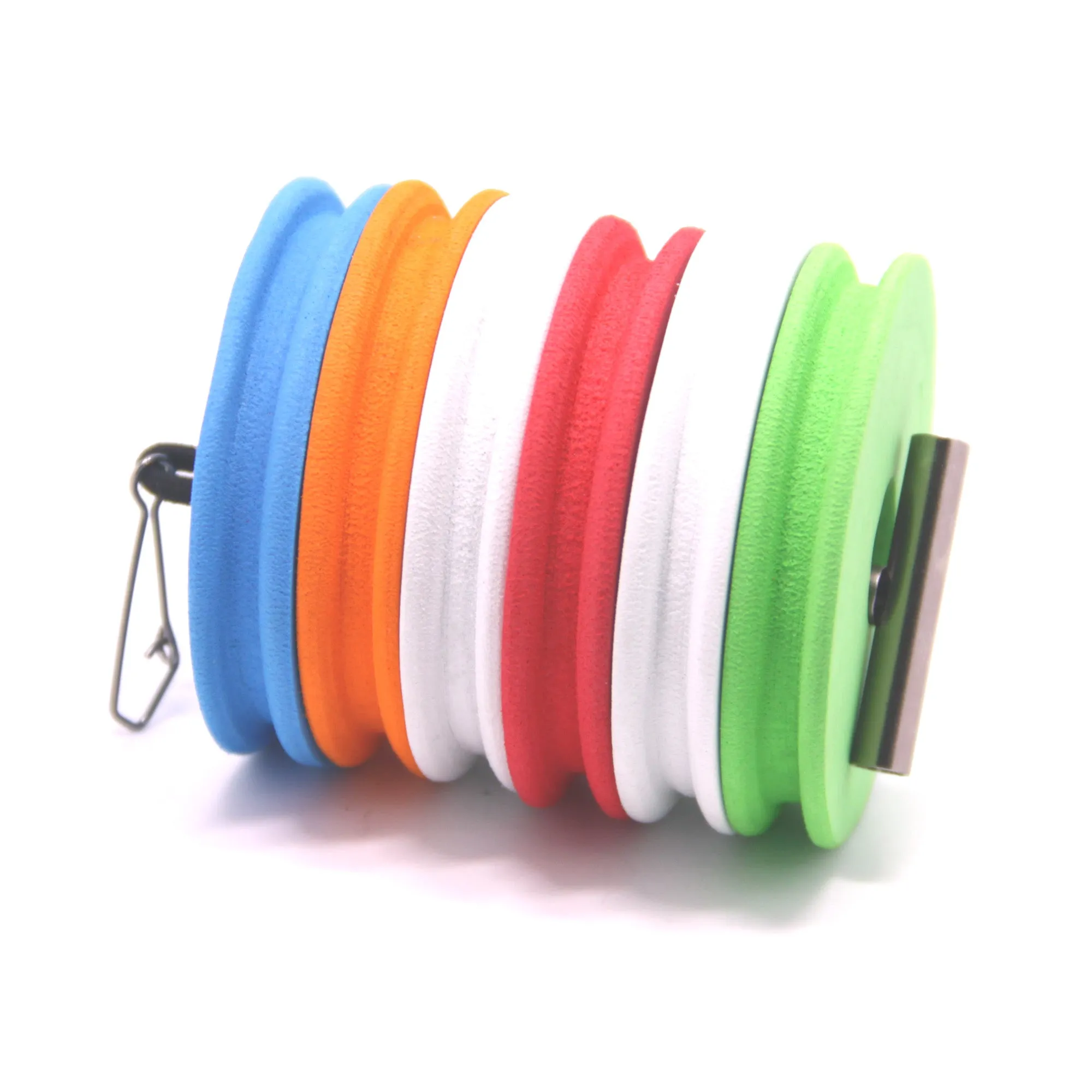 SAMSFX Fly Fishing Horizontal Tippet Holder Stack Carrier & 6PCS Rigging Foams Combo