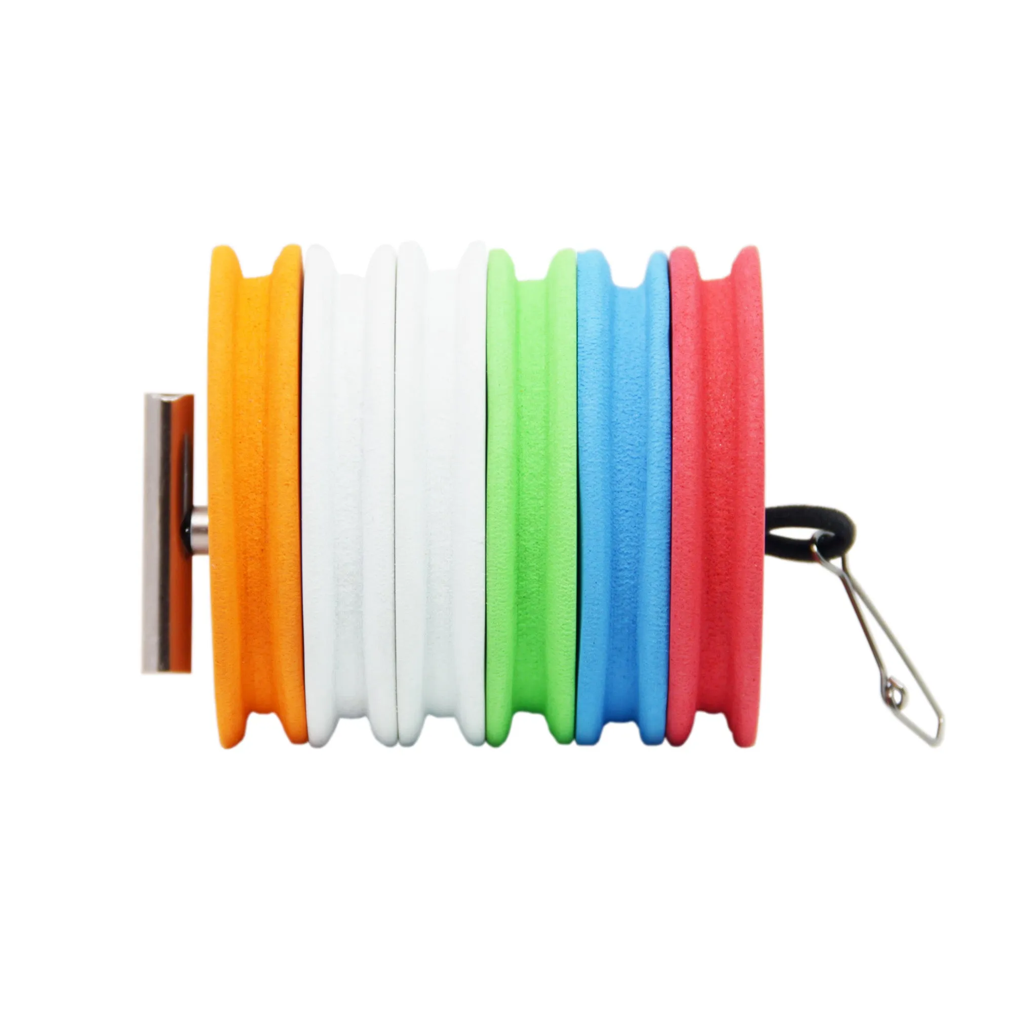 SAMSFX Fly Fishing Horizontal Tippet Holder Stack Carrier & 6PCS Rigging Foams Combo