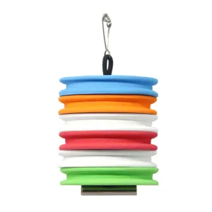 SAMSFX Fly Fishing Horizontal Tippet Holder Stack Carrier & 6PCS Rigging Foams Combo