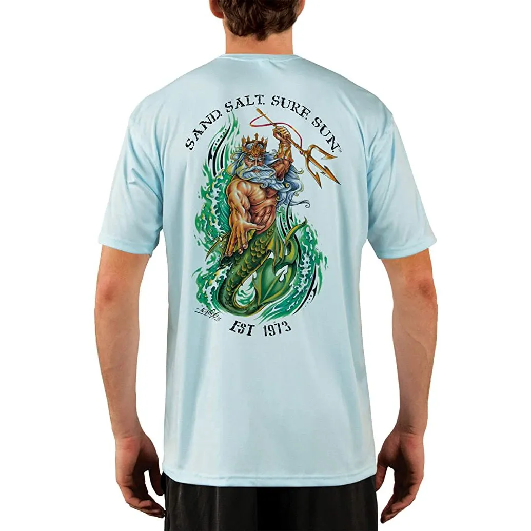 SAND.SALT.SURF.SUN. Neptune Men's UPF 50  UV Sun Protection Performance Short Sleeve T-Shirt