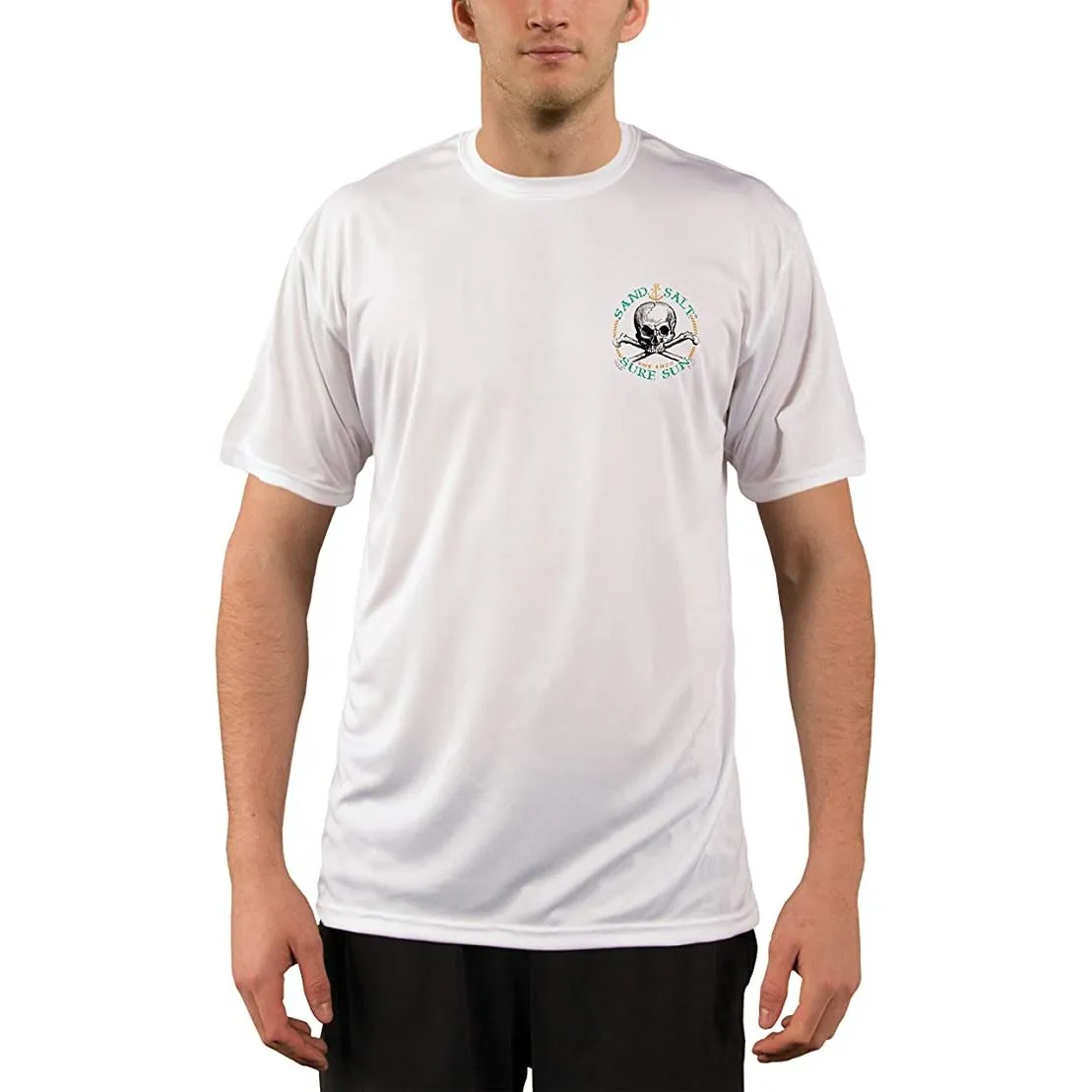 SAND.SALT.SURF.SUN. Neptune Men's UPF 50  UV Sun Protection Performance Short Sleeve T-Shirt