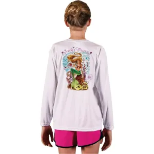 SAND.SALT.SURF.SUN. Secretly a Mermaid Youth UPF 50  UV Sun Protection Performance Long Sleeve T-Shirt