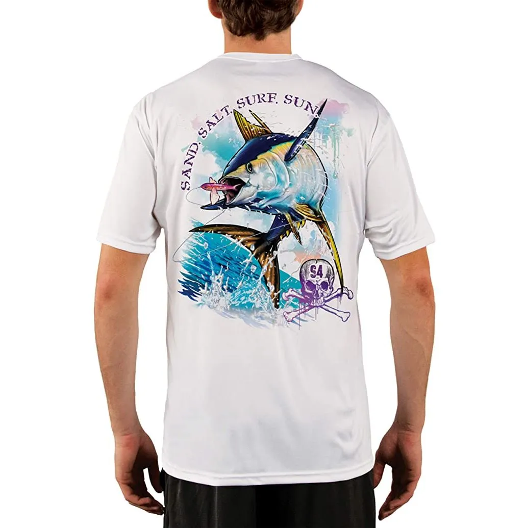 SAND.SALT.SURF.SUN. Tuna Men's UPF 50  UV Sun Protection Performance Short Sleeve T-Shirt