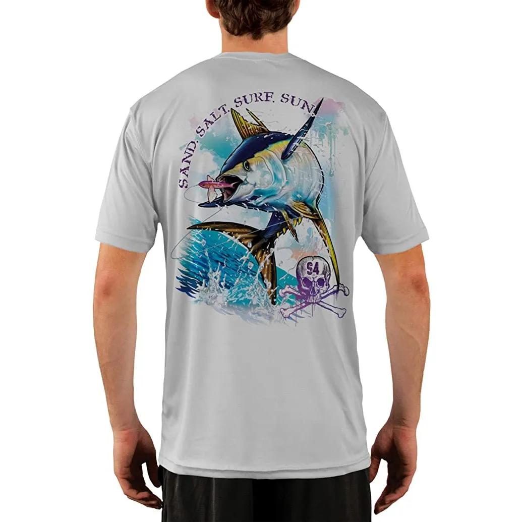 SAND.SALT.SURF.SUN. Tuna Men's UPF 50  UV Sun Protection Performance Short Sleeve T-Shirt