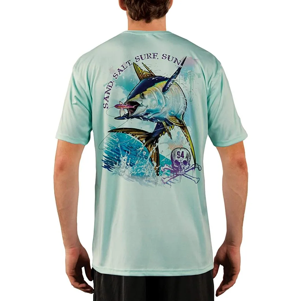 SAND.SALT.SURF.SUN. Tuna Men's UPF 50  UV Sun Protection Performance Short Sleeve T-Shirt