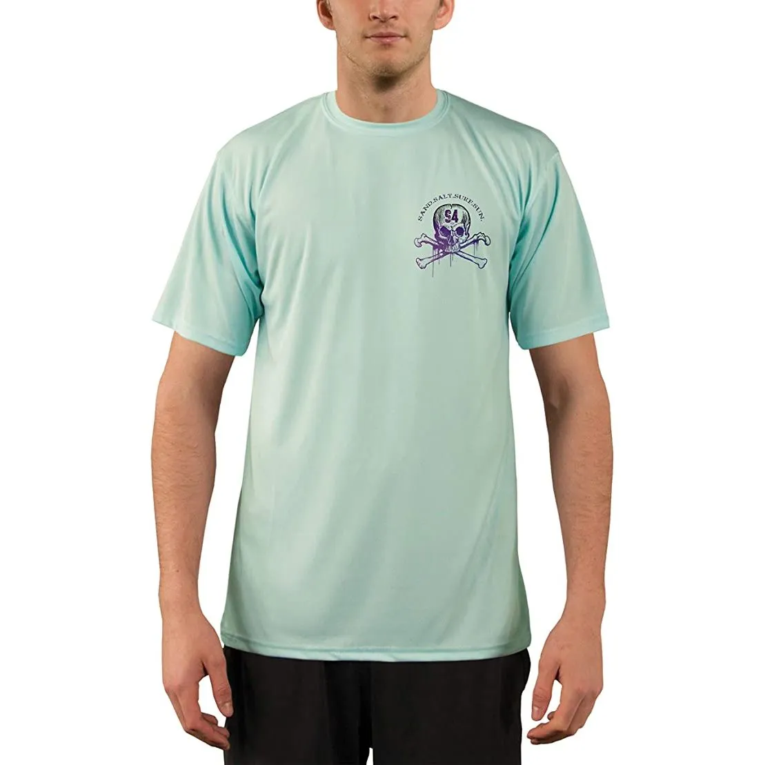 SAND.SALT.SURF.SUN. Tuna Men's UPF 50  UV Sun Protection Performance Short Sleeve T-Shirt