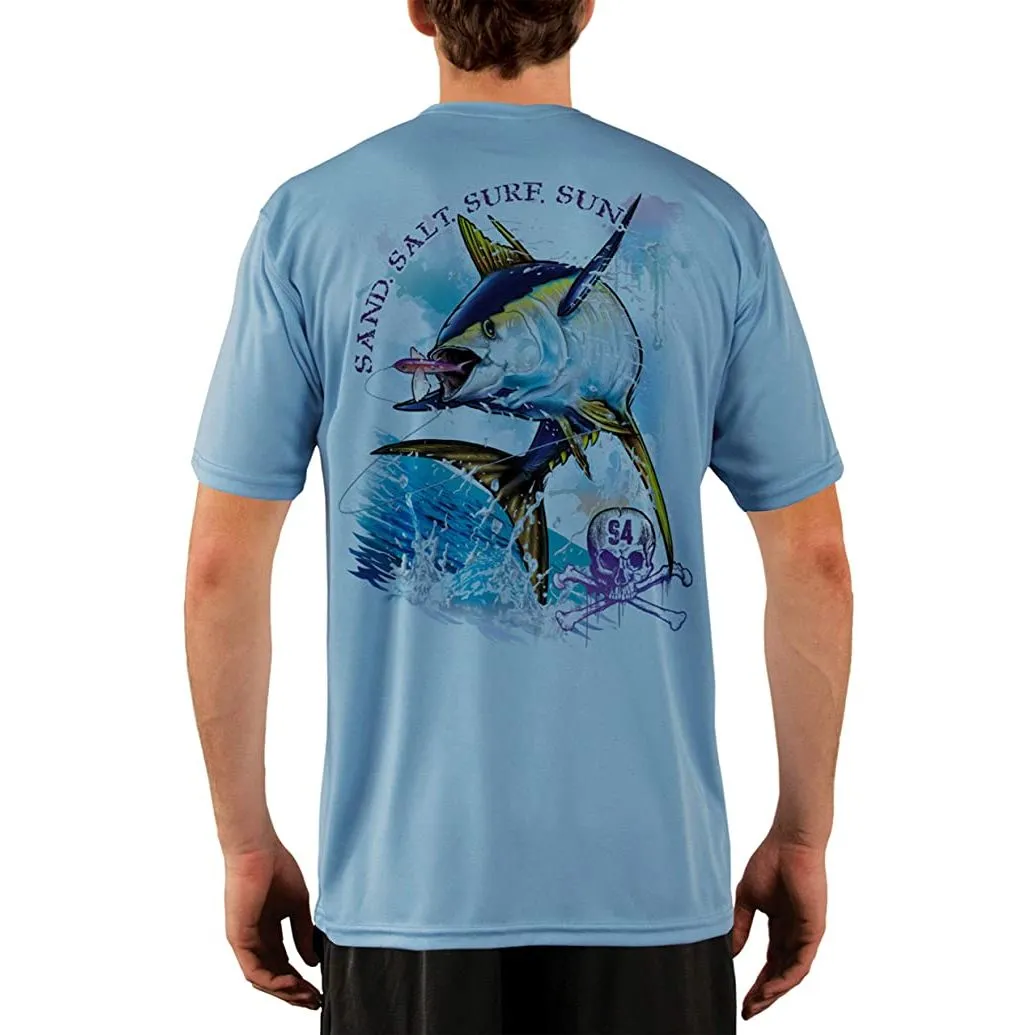 SAND.SALT.SURF.SUN. Tuna Men's UPF 50  UV Sun Protection Performance Short Sleeve T-Shirt
