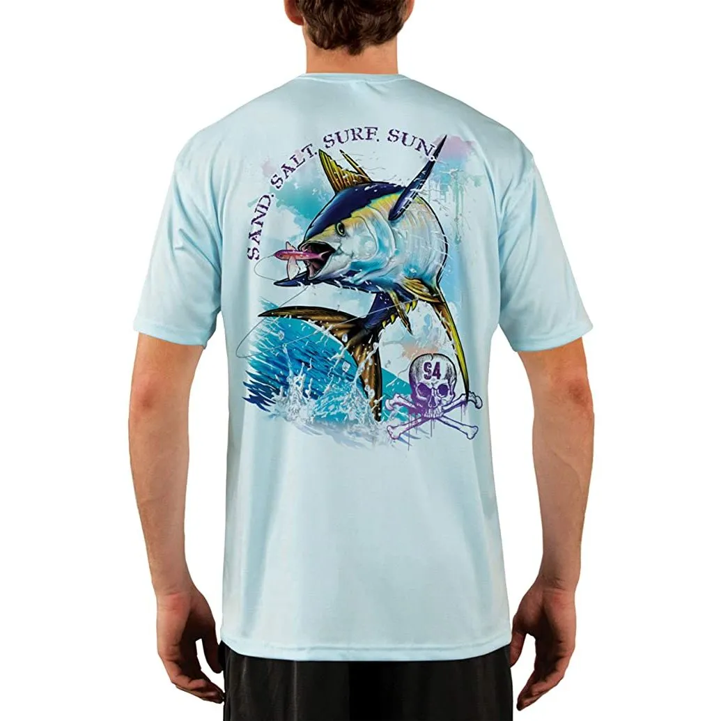 SAND.SALT.SURF.SUN. Tuna Men's UPF 50  UV Sun Protection Performance Short Sleeve T-Shirt