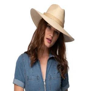 Serena Palm Leaf Natural Fedora Hat