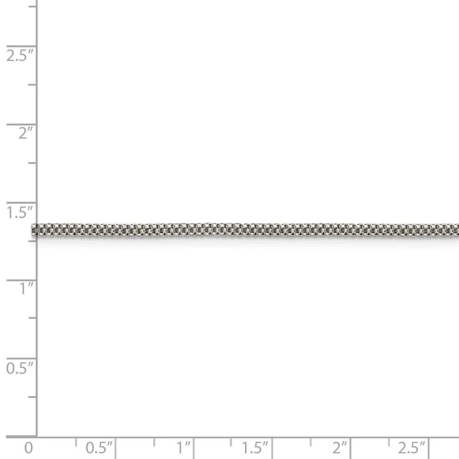Silver Polished 2.00-mm Fancy Corona Chain