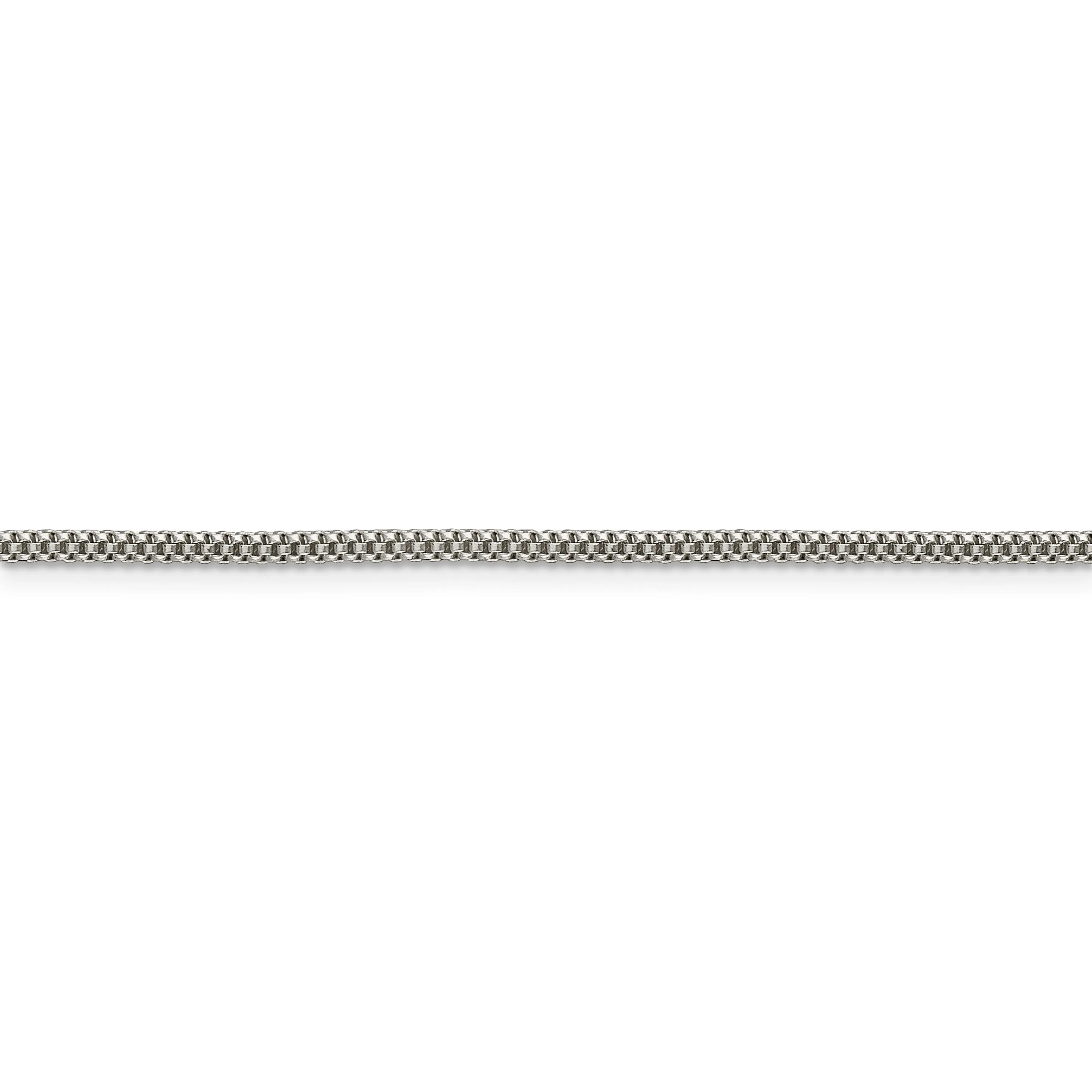 Silver Polished 2.00-mm Fancy Corona Chain