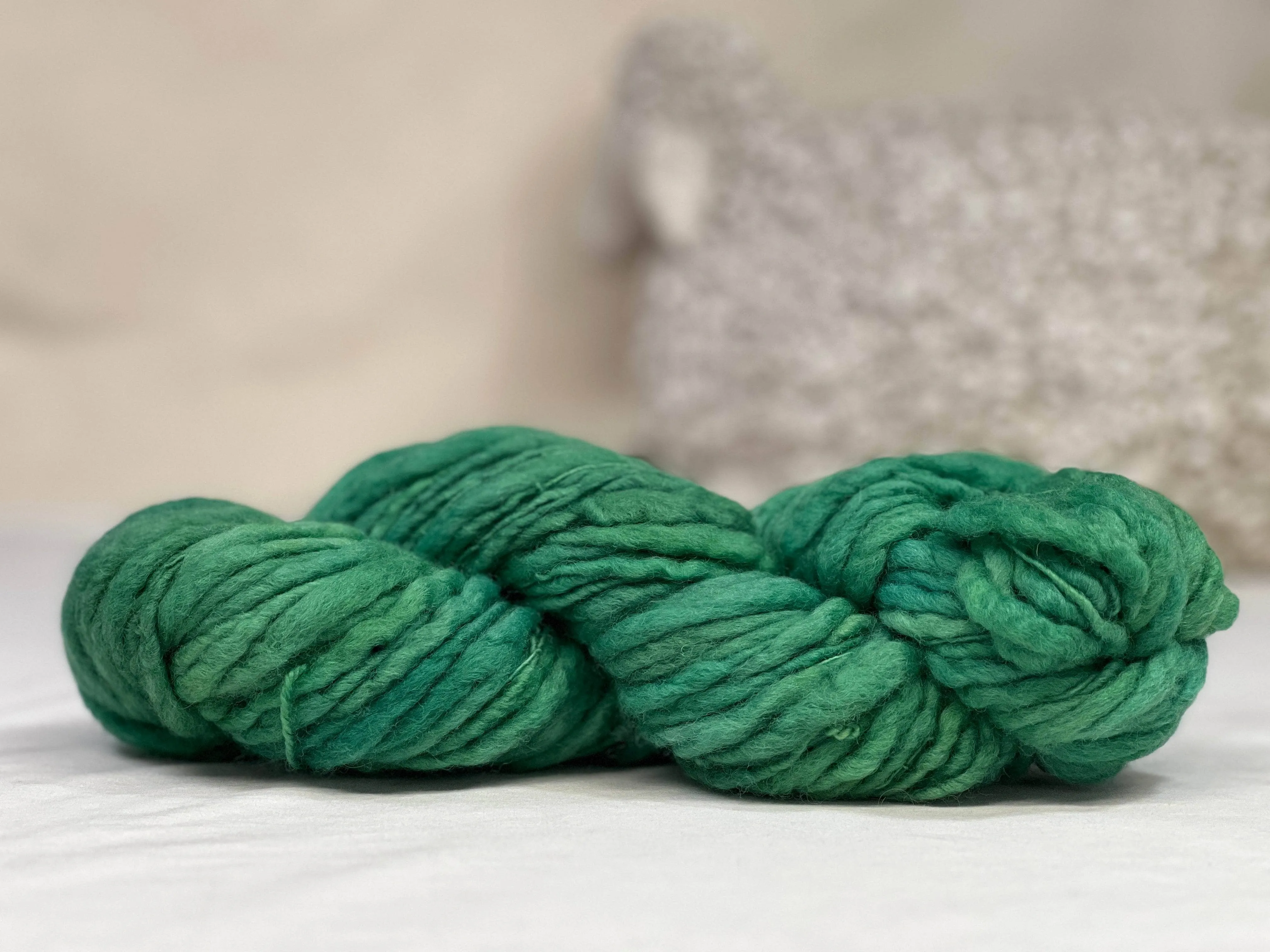 Slubby Yarn - Medium Green