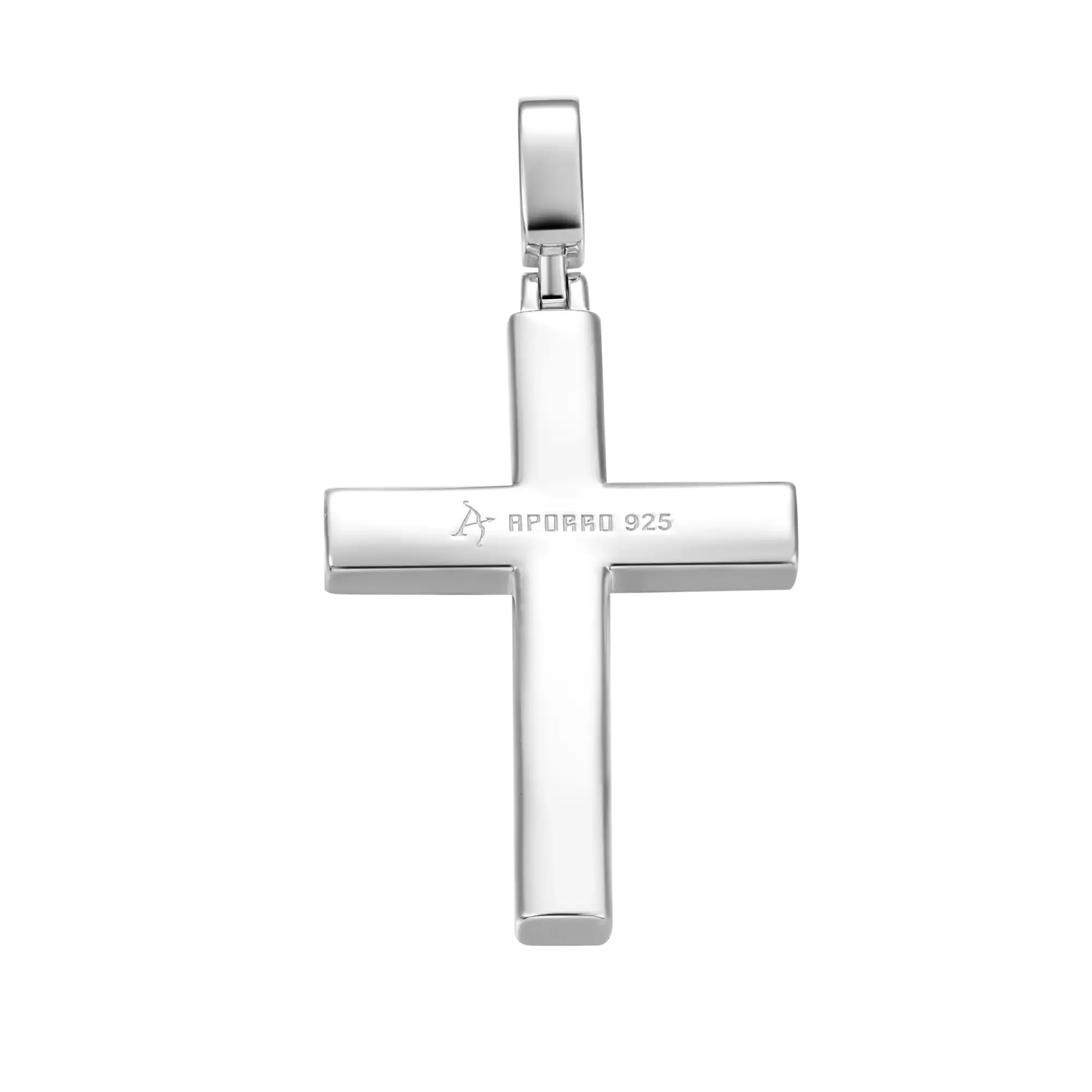 Solid Tennis Cross Pendant - Large