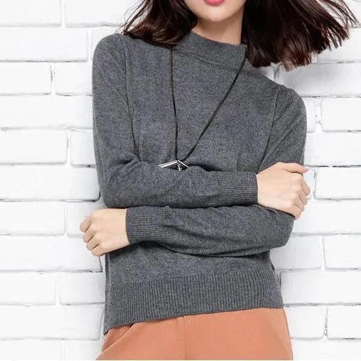 Solid Wool Sweater