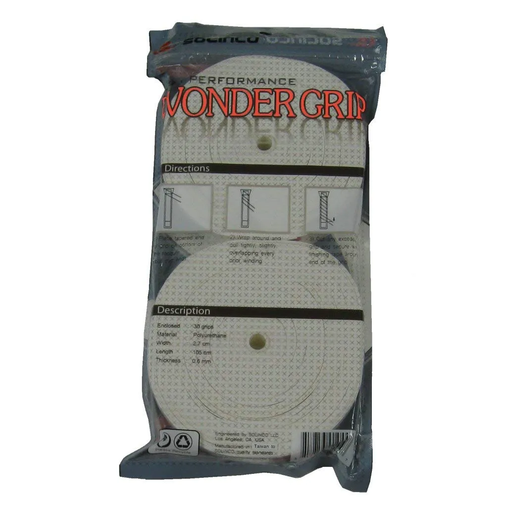 Solinco Wonder Overgrip 30 Pack (White)
