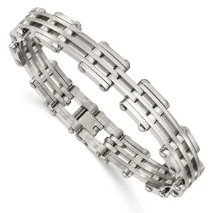 Stainless Steel Fold Over Bracelet