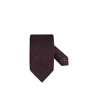 STENSTROMS | Patterned Silk Tie | Brown