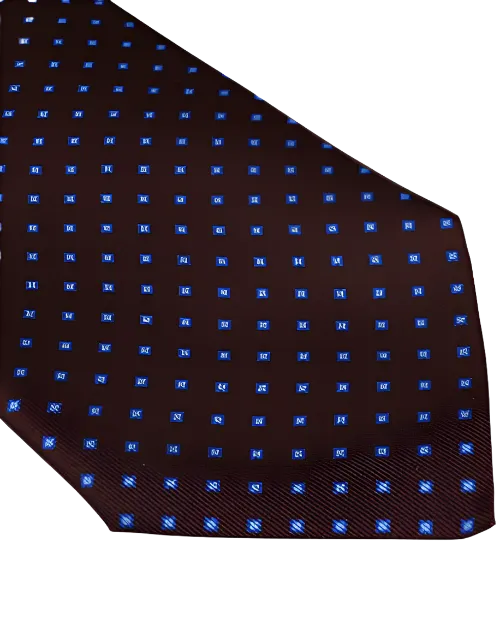 STENSTROMS | Patterned Silk Tie | Brown