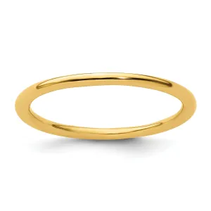 Sterling Silver Gold-Plated Polished Ring