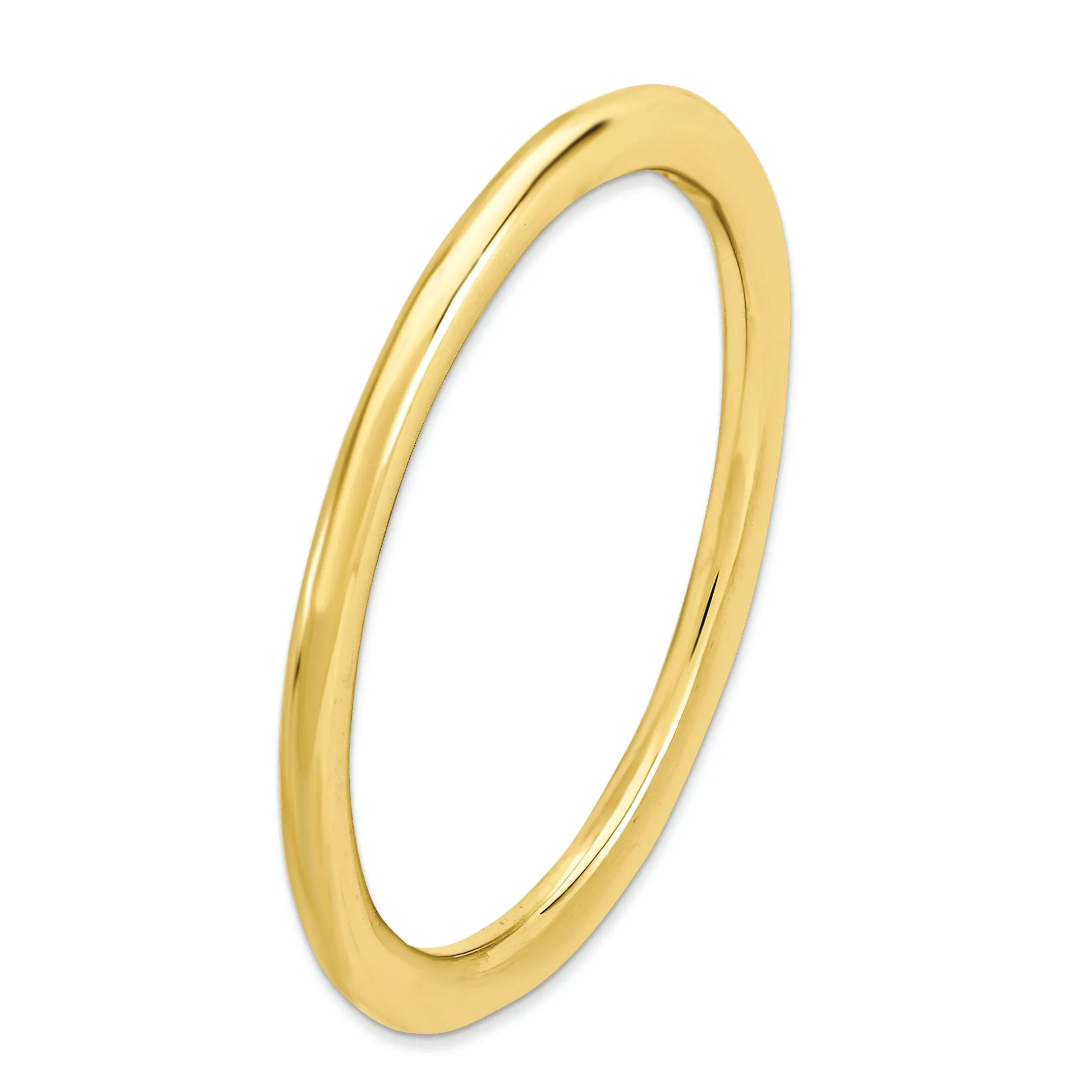 Sterling Silver Gold-Plated Polished Ring