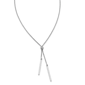 Sterling Silver Polished Adjustable Necklace