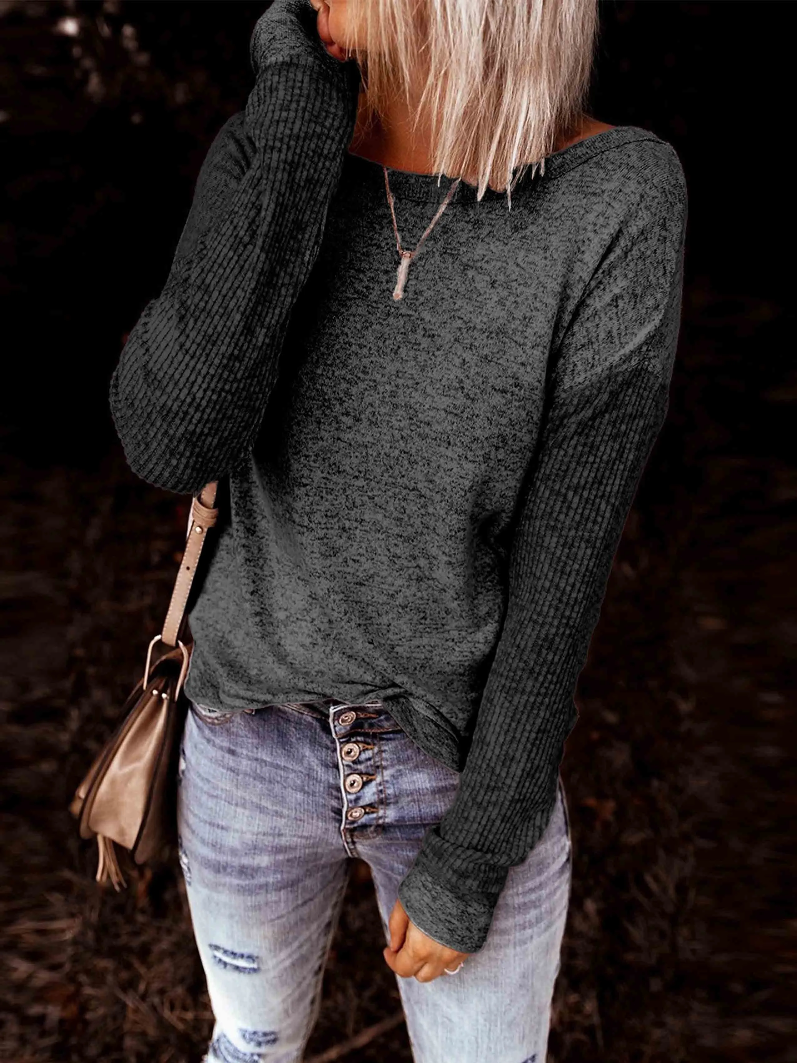 Stunncal Casual Open Back Sweatshirt