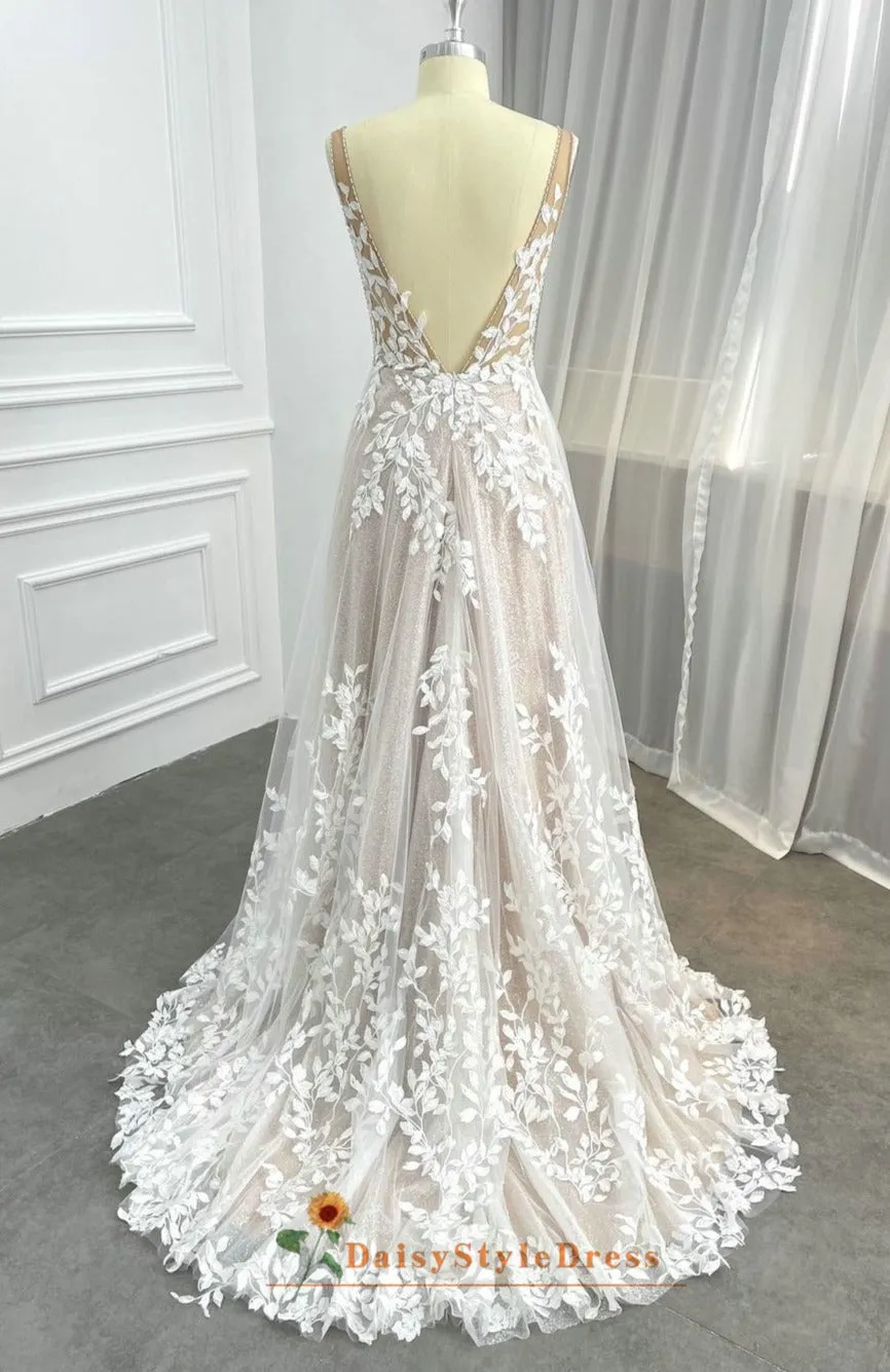 Summer Colorful Sparkle Sequin Wedding Dress