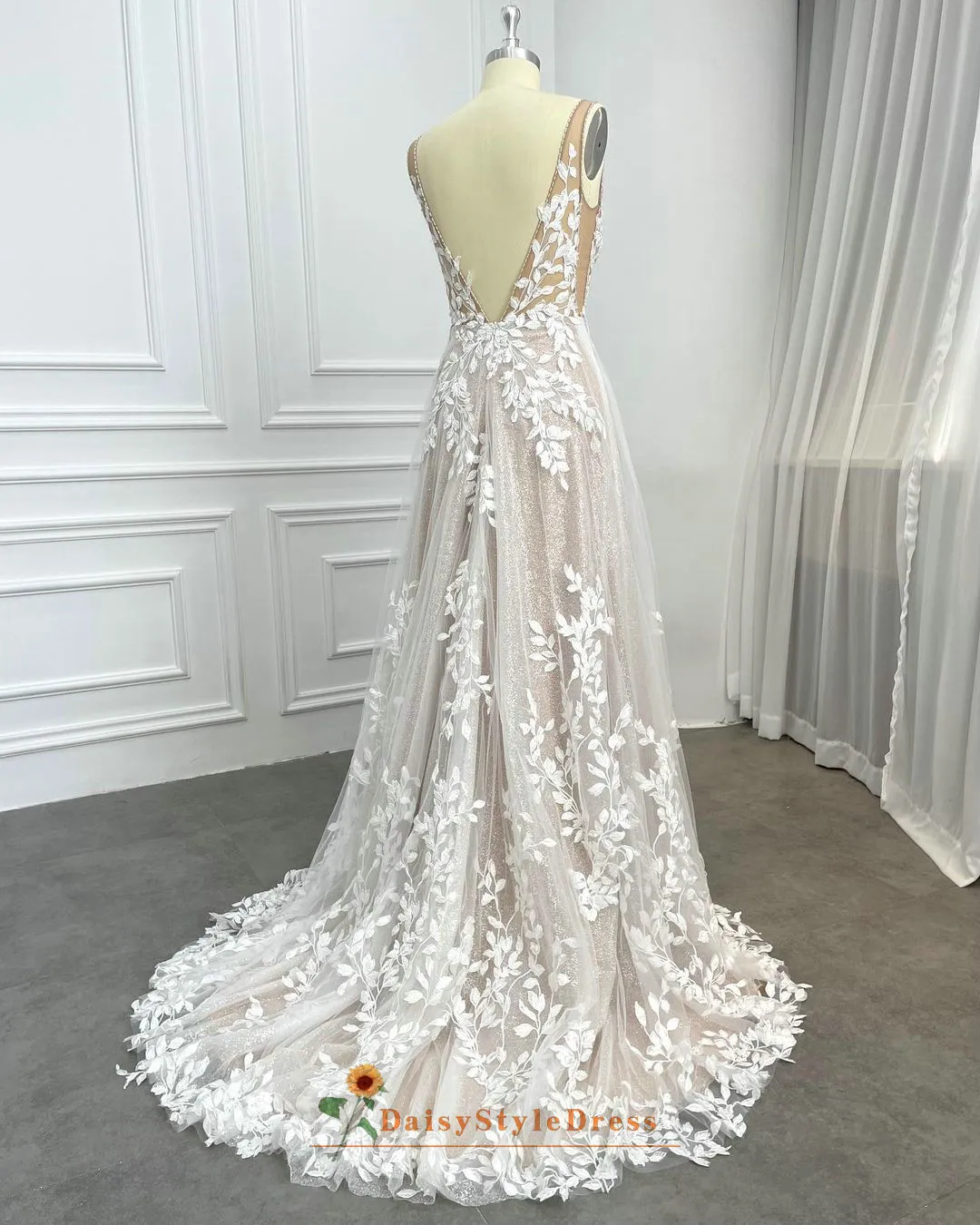Summer Colorful Sparkle Sequin Wedding Dress