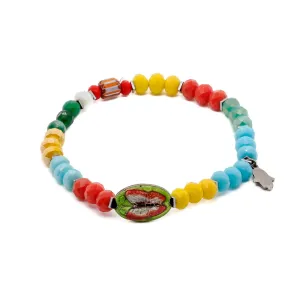 Summer Colors Butterfly Beaded Ankle Bracelet