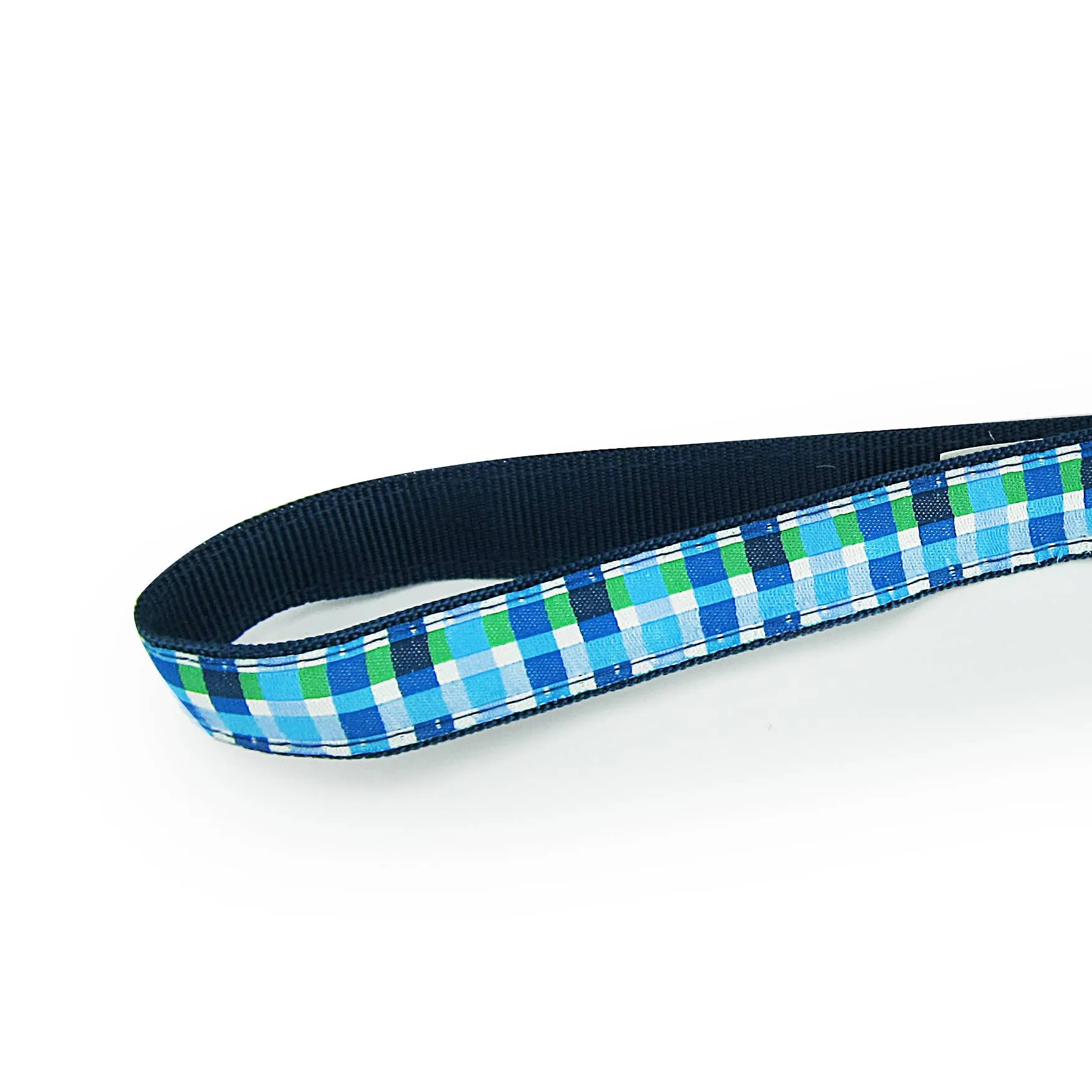 Summer Plaid (Blue) - Tennis Ball Toss Toy