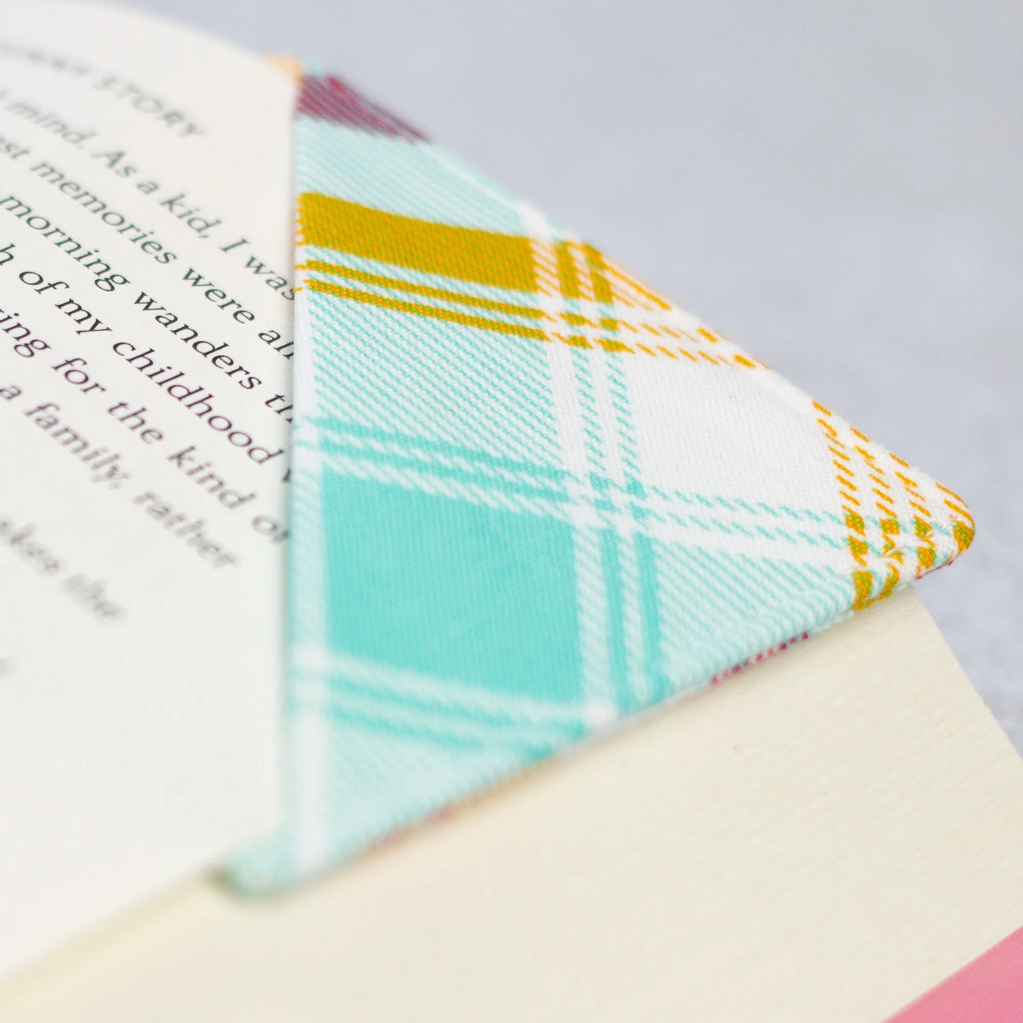 Summer Plaid Bookmark